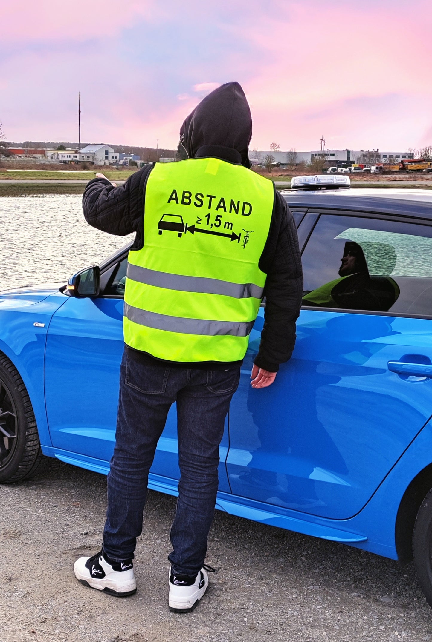 "Abstand" | Warnweste