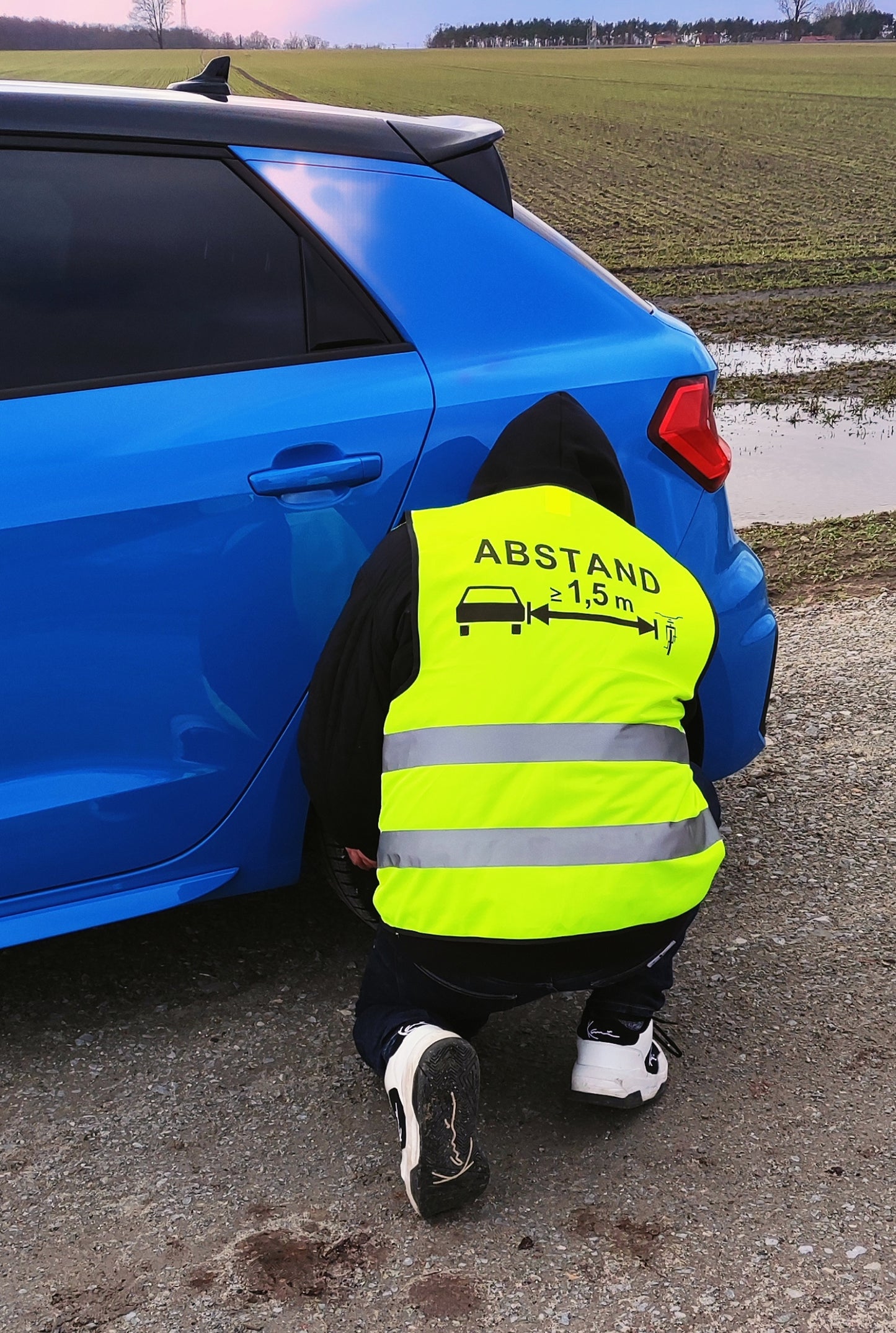 "Abstand" | Warnweste