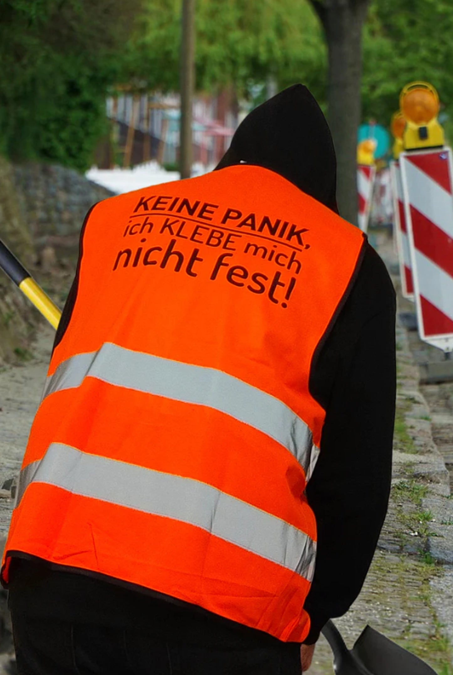 "Keine Panik" | Warnweste