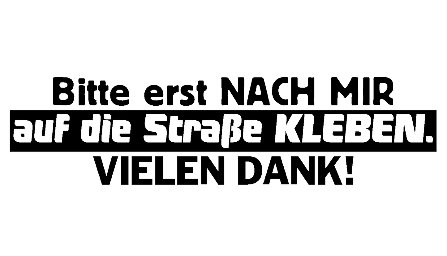 "Klima-Kleber" | Auto-Sticker