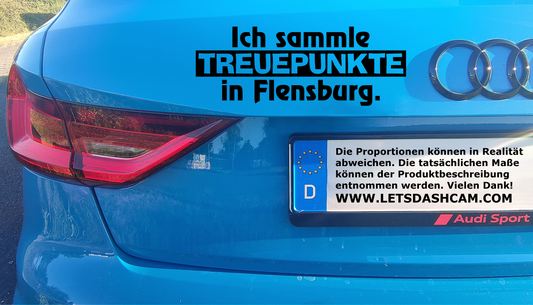 "Treuepunkte in Flensburg" | Auto-Sticker