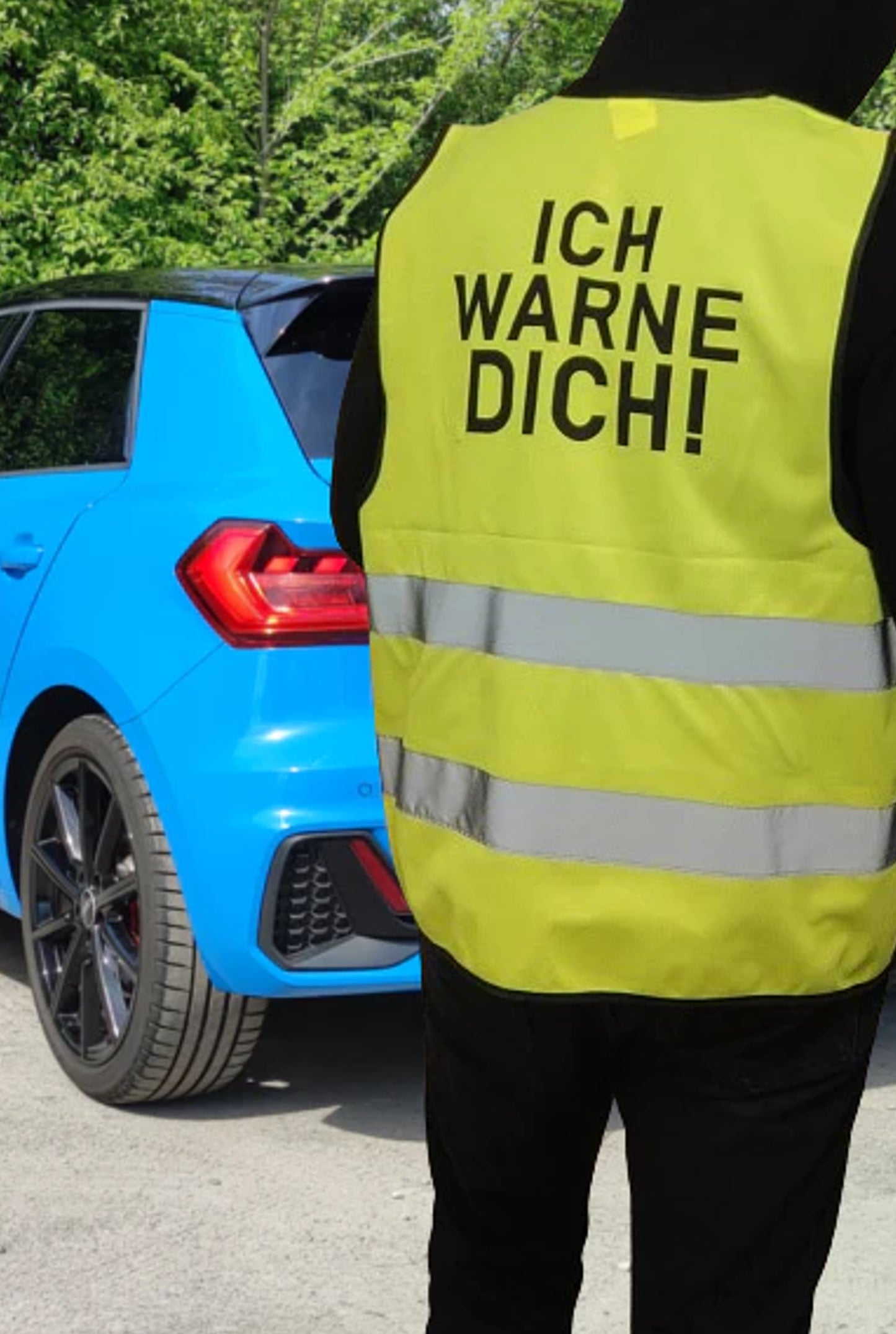 "Ich warne dich!" | Warnweste