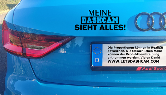 "Meine DASHCAM" | Auto-Sticker